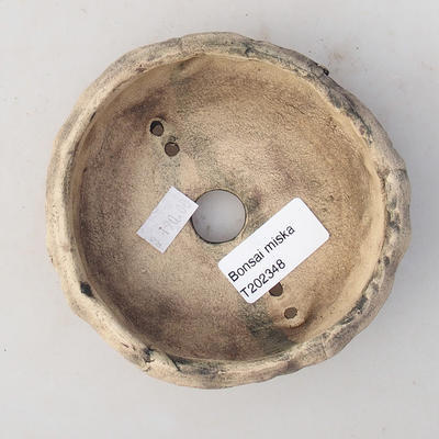 Keramik Bonsai Schüssel 10 x 10 x 3 cm, graue Farbe - 2. Qualität - 3