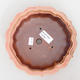 Keramik Bonsaischale 18,5 x 18,5 x 5 cm, Farbe pink - 3/4