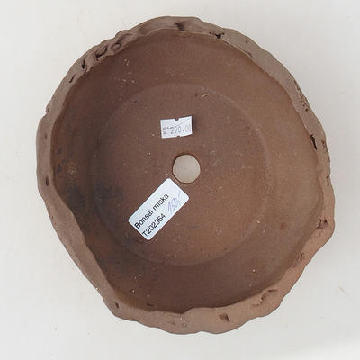 Keramik Bonsai Schale 16 x 16 x 6 cm, graue Farbe - 2. Qualität - 3