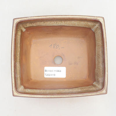 Bonsai-Schale 14,5 x 12 x 7 cm, Farbe braun - 3