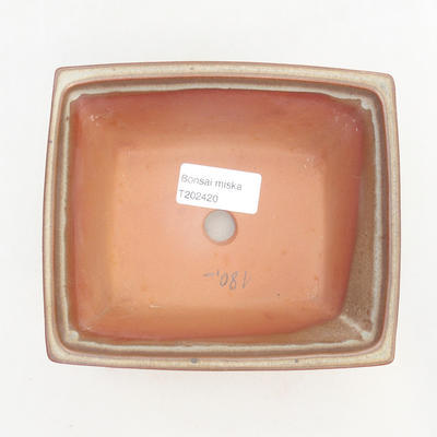 Bonsai-Schale 14,5 x 12 x 7 cm, Farbe braun - 3