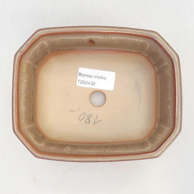 Bonsai-Schale 14,5 x 12 x 6,5 cm, braune Farbe - 3