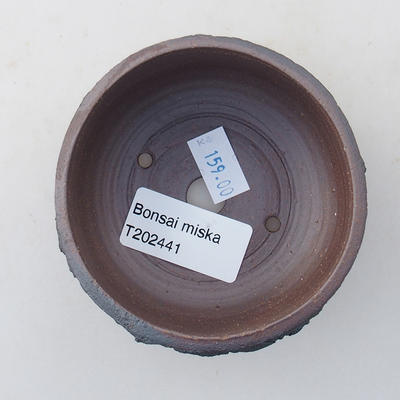 Keramische Bonsai-Schale 8 x 8 x 4,5 cm, Farbe rissig - 3