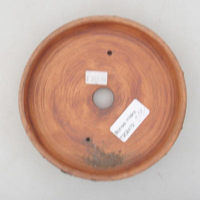 Keramische Bonsai-Schale 14,5 x 14,5 x 3,5 cm, Farbe rissig - 3
