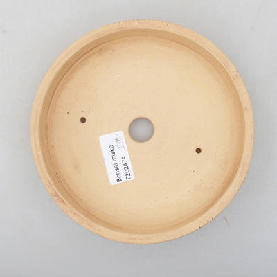 Keramische Bonsai-Schale 15,5 x 15,5 x 3 cm, Farbe rissig - 3