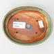 Keramik Bonsai Schüssel 14 x 11 x 4 cm, braun-grüne Farbe - 3/4