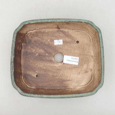 Keramische Bonsai-Schale 20 x 17 x 5,5 cm, Farbe grün - 3