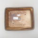 Keramische Bonsai-Schale 20,5 x 16,5 x 6,5 cm, braune Farbe - 3/3
