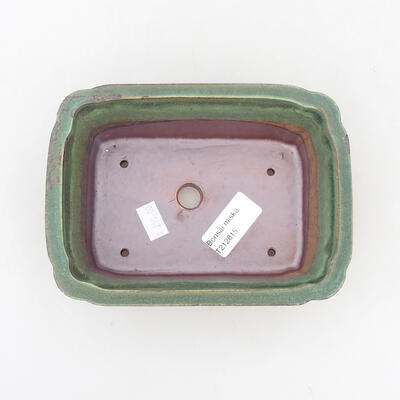 Bonsaischale aus Keramik 17 x 12,5 x 6,5 cm, Farbe grün - 3