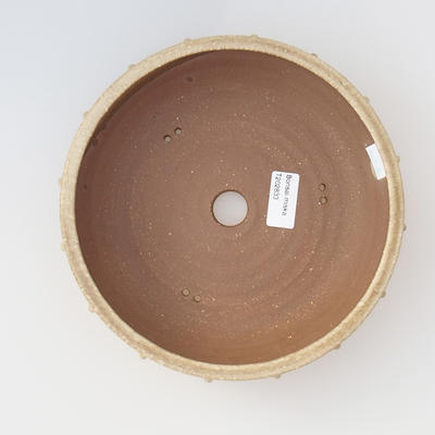 Keramische Bonsai-Schale 21 x 21 x 6 cm, beige Farbe - 3