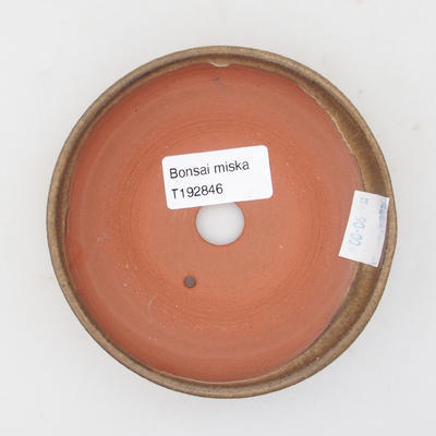Keramik Bonsai Schüssel 11 x 11 x, 3 cm, braune Farbe - 3