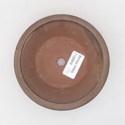 Keramik Bonsai Schüssel 12 x 12 x, 4 cm, braune Farbe - 3