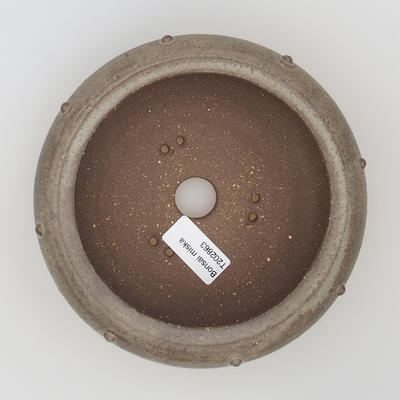 Keramische Bonsai-Schale 15 x 15 x 6 cm, graue Farbe - 3
