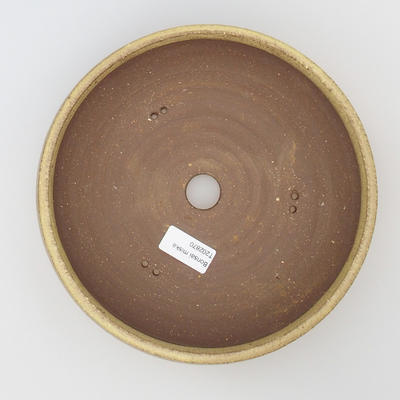 Keramische Bonsai-Schale 21 x 21 x 7 cm, ockerfarbene Farbe - 3