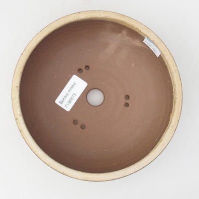 Bonsaischale aus Keramik 16,5 x 16,5 x 6 cm, Farbe beige - 3
