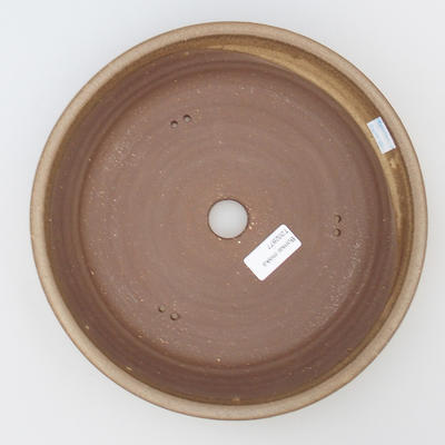 Keramische Bonsai-Schale 25 x 25 x 5,5 cm, braune Farbe - 3