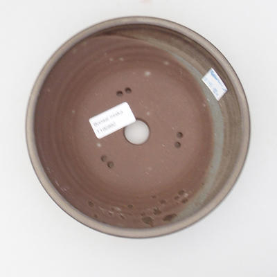 Keramik Bonsaischale 18 x 18 x 5,5 cm, Farbe grau - 3