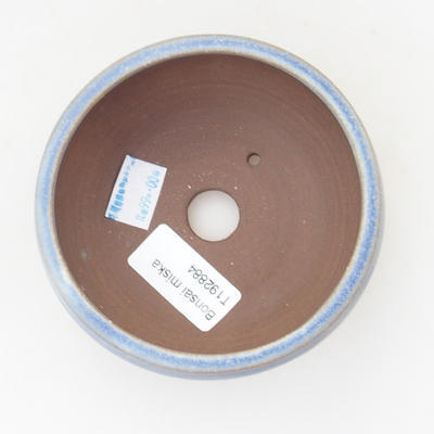 Keramik Bonsaischale 10 x 10 x 4,5 cm, Farbe blau - 3