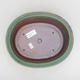 Bonsaischale aus Keramik 22 x 18 x 8 cm, Farbe grün-braun - 3/3