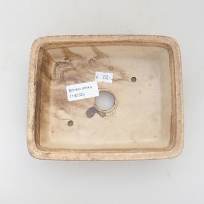 Keramik Bonsai Schüssel 17 x 14 x 5 cm, braune Farbe - 3