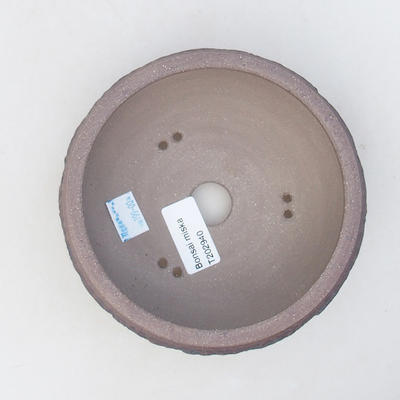 Keramische Bonsai-Schale 13,5 x 13,5 x 6 cm, graue Farbe - 3