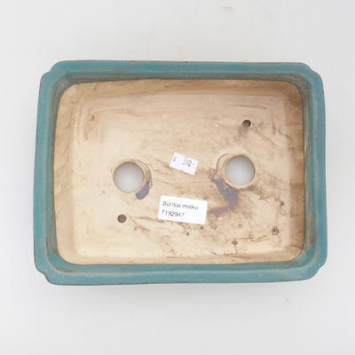 Keramik-Bonsaischale 20 x 17 x 6,5 cm, grünbraune Farbe - 3