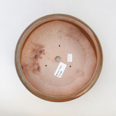 Bonsaischale aus Keramik 19 x 19 x 7 cm, Farbe braun - 3
