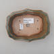 Keramische Bonsai-Schale 14 x 10 x 4,5 cm, braune Farbe - 3/4