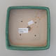 Keramische Bonsai-Schale 15 x 15 x 5,5 cm, Farbe grün - 3/4