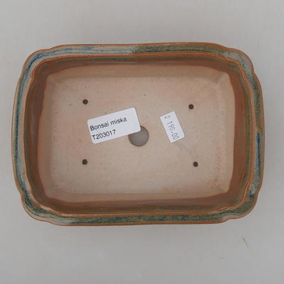 Keramische Bonsai-Schale 17 x 12 x 5,5 cm, braune Farbe - 3