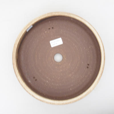 Keramik Bonsai Schüssel 25 x 25 x 7 cm, Farbe beige - 3