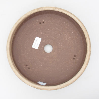 Keramik Bonsai Schüssel 25 x 25 x 7 cm, Farbe beige - 3