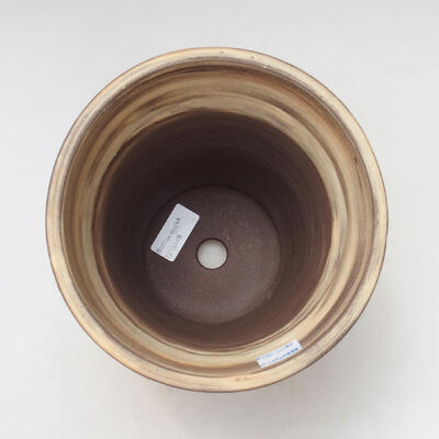 Bonsaischale aus Keramik 16,5 x 16,5 x 17 cm, Farbe rissig - 3