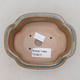Keramik Bonsai Schüssel 13 x 10 x 5 cm, Farbe grau-rostig - 3/3