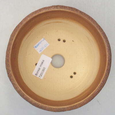 Keramik Bonsai Schüssel 14 x 14 x 10 cm, Farbe rissig - 3
