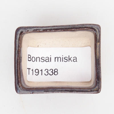 Mini-Bonsaischale 4 x 3,5 x 2 cm, Farbe braun - 3