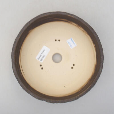 Keramische Bonsai-Schale 19 x 19 x 6,5 cm, Farbe rissig - 3