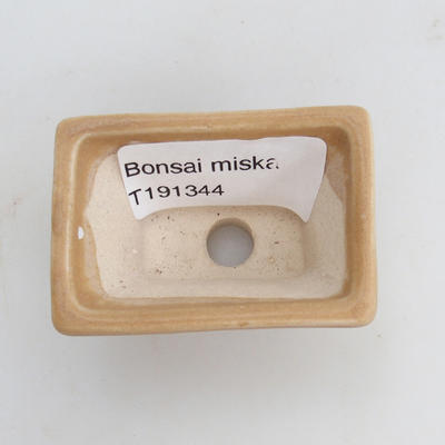 Mini-Bonsaischale 5,5 x 3,5 x 3 cm, Farbe braun - 3
