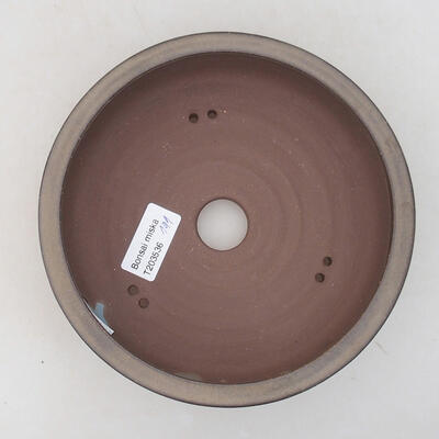 Keramische Bonsai-Schale 17 x 17 x 5 cm, Farbe grau - 3