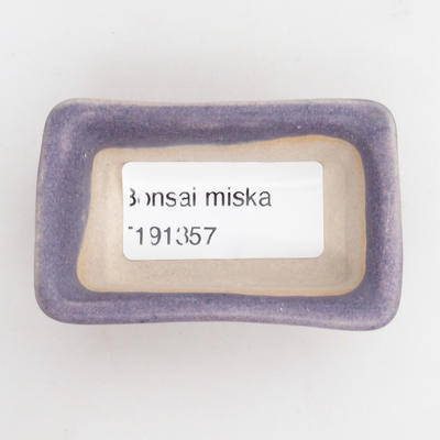 Mini-Bonsaischale 6 x 3,5 x 2,5 cm, Farbe violett - 3