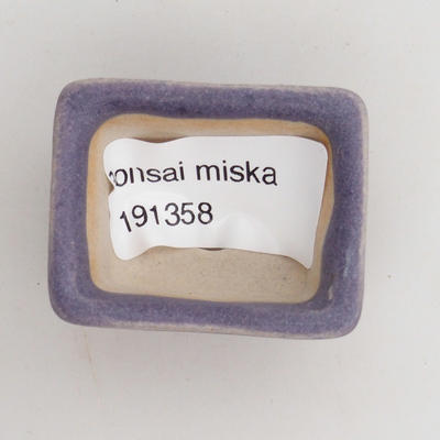 Mini-Bonsaischale 4 x 3,5 x 2,5 cm, Farbe violett - 3