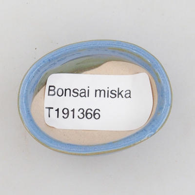 Mini-Bonsaischale 4,5 x 3,5 x 2 cm, Farbe blau - 3