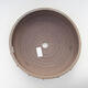 Keramische Bonsai-Schale 25,5 x 25,5 x 8 cm, braune Farbe - 3/3