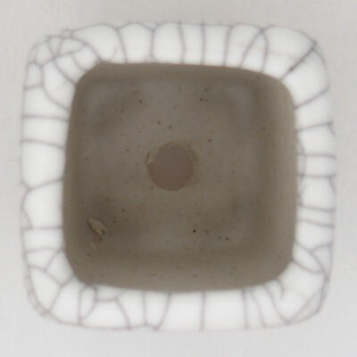 Keramik-Bonsaischale 2,5 x 2,5 x 3,5 cm, Raku-Farbe - 3