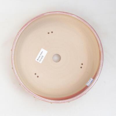 Bonsaischale aus Keramik 23,5 x 23,5 x 6,5 cm, Farbe Rosa - 3