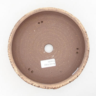 Keramische Bonsai-Schale 19,5 x 19,5 x 5,5 cm, graue Farbe - 3