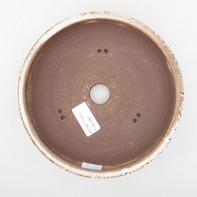 Keramik Bonsai Schüssel 18 x 18 x 5 cm, Farbe weiß - 3
