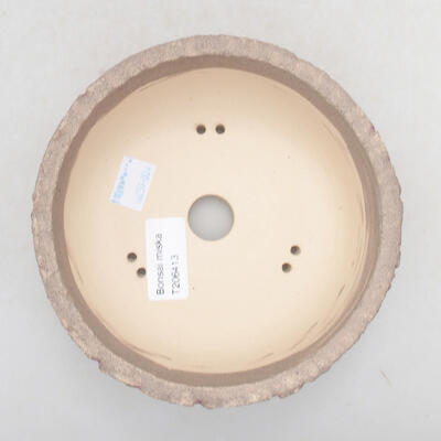 Keramische Bonsai-Schale 14 x 14 x 7 cm, Farbe rissig lila - 3