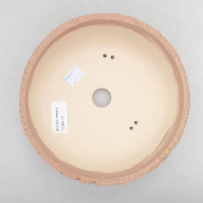 Keramische Bonsai-Schale 17,5 x 17,5 x 7 cm, Farbe rissig lila - 3