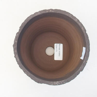 Keramische Bonsai-Schale 13 x 13 x 13 cm, graue Farbe - 3
